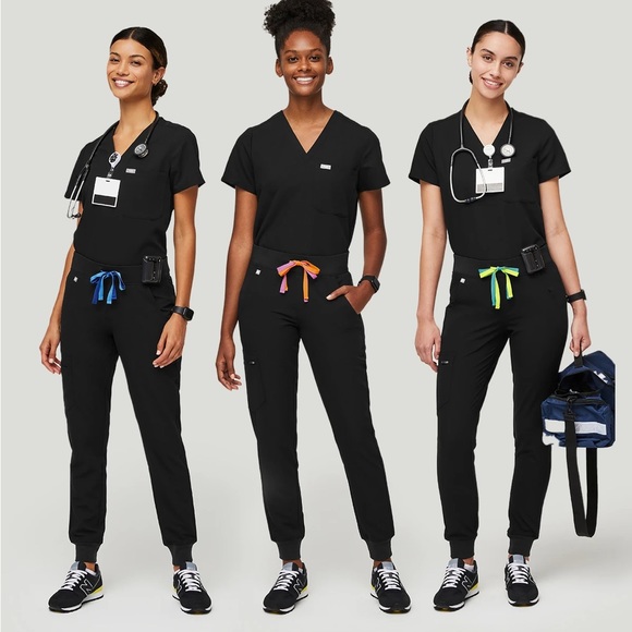 Limited Edition Figs
Double-Drawstring Zamora Joggers 
Black/Sorbet
XS/Petite - Picture 9 of 9